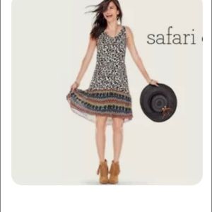 Cabi Safari Leopard Print Dress